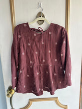 Load image into Gallery viewer, Madewell Purple/maroon floral blouse
