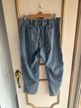 Load image into Gallery viewer, Large - elastic-waist denim jogger
