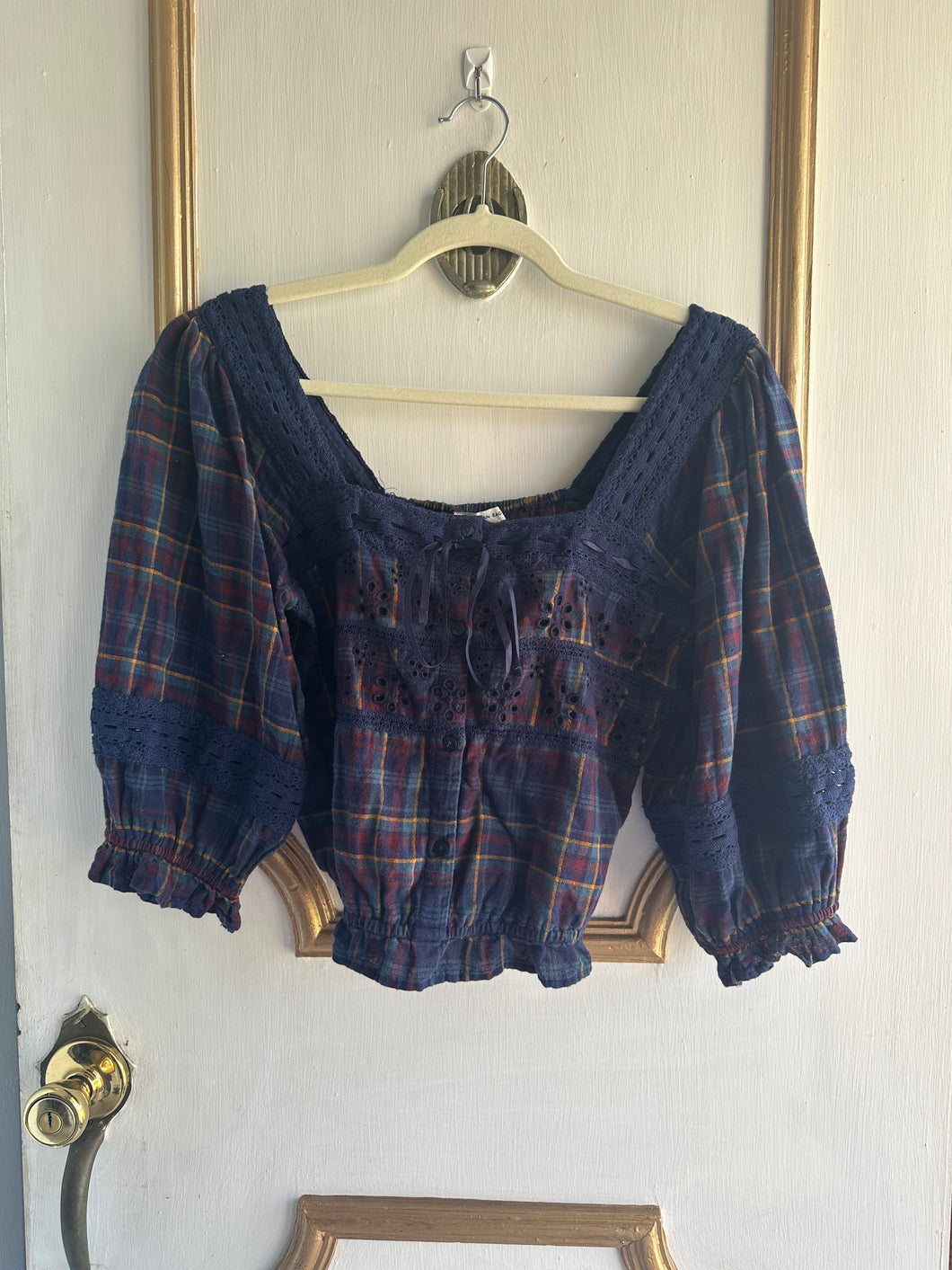 Medium - Prairie Style crop blouse