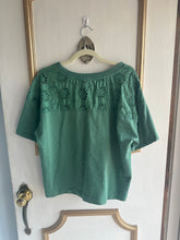 Load image into Gallery viewer, Large - Teal Tee with Eyelet detail
