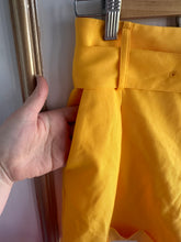 Load image into Gallery viewer, Small/4 - cheddar yellow belted shorts
