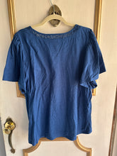 Load image into Gallery viewer, XL/XXL - Blue Tee with detail
