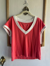 Load image into Gallery viewer, Large/Extra Large - watermelon ribbed crop tee
