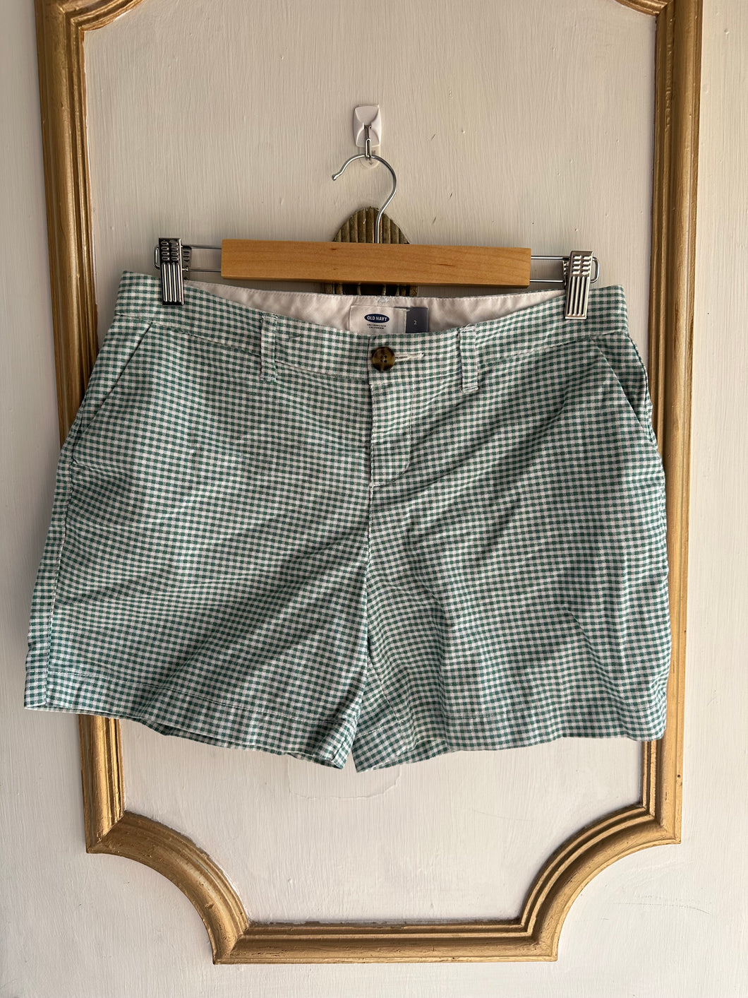 Extra Small/2 - Ginghams shorts in green