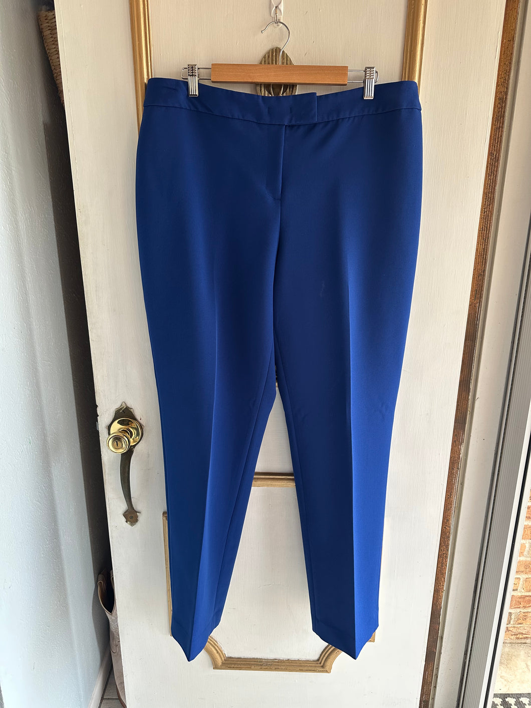 14w - Cobalt blue work pants