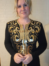 Load image into Gallery viewer, up to L - gold sequins cardigan
