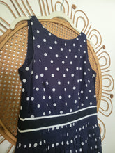 Load image into Gallery viewer, 4P - Talbots Navy Polka Dot Dress
