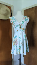 Load image into Gallery viewer, S - White floral cutout dress
